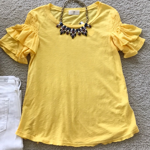 {Anthropologie} Sappho Ruffled Top - Picture 2 of 8
